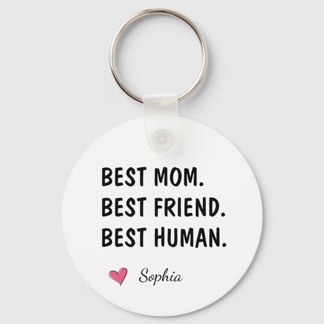 Chaveiro Melhor Mãe Melhor Amiga Melhor Nome Humano (Frente)