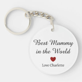 Chaveiro Melhor múmia no World Keyring - Presente para Mãe