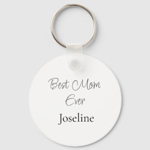 Chaveiro Melhor nome de mãe já simples minimalista elegante