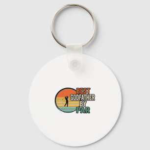 Chaveiro Melhor Padrasto por Par Vintage Golf Vector Design