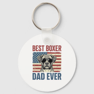 Chaveiro Melhor Pai Boxer de Todos os Tempos Cachorro Vinta