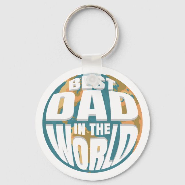 Chaveiro Melhor Pai da Terra Clássica do Dia de os pais Mun (Frente)