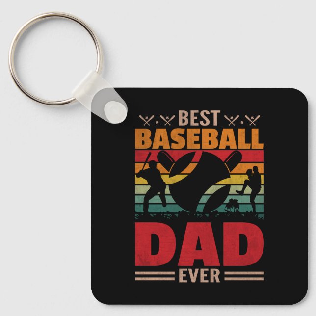 Chaveiro Melhor Pai De Baseball Nunca (Frente)
