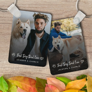 Chaveiro Melhor Pai de Cachorro de Todos os Tempos  Coração