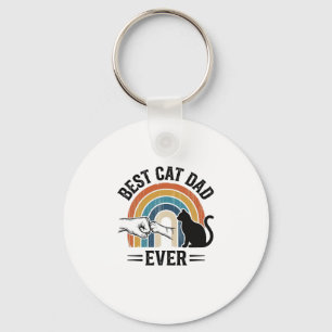 Chaveiro Melhor Pai de Gato de Todos os Tempos Design Vinta