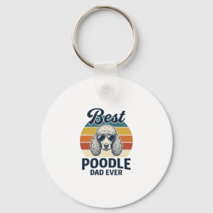 Chaveiro Melhor Pai de Poodle de Todos os Tempos Camisa de