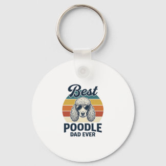 Chaveiro Melhor Pai de Poodle de Todos os Tempos Camisa de 