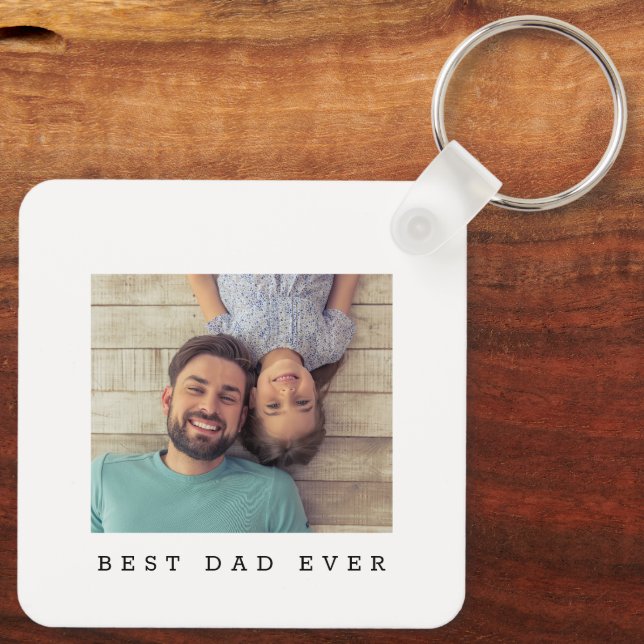 Chaveiro Melhor Pai do Mundo Foto Personalizada  (Verso)