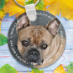 Chaveiro Melhor Pai do Mundo - Pai de Cachorro de Fotos Pet<br><div class="desc">O Melhor Pai do Mundo diz que o cão, eu te amo. Surpreenda seu pai de cão com este Dia de os pais com um chaveiro de Foto Pet personalizado. Agora ele pode carregar seu melhor amigo com o qual estou em todos os lugares que ele vai. Deve ter para...</div>
