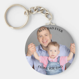 Chaveiro Melhor pai já Personalizada Foto que eu te amo dia