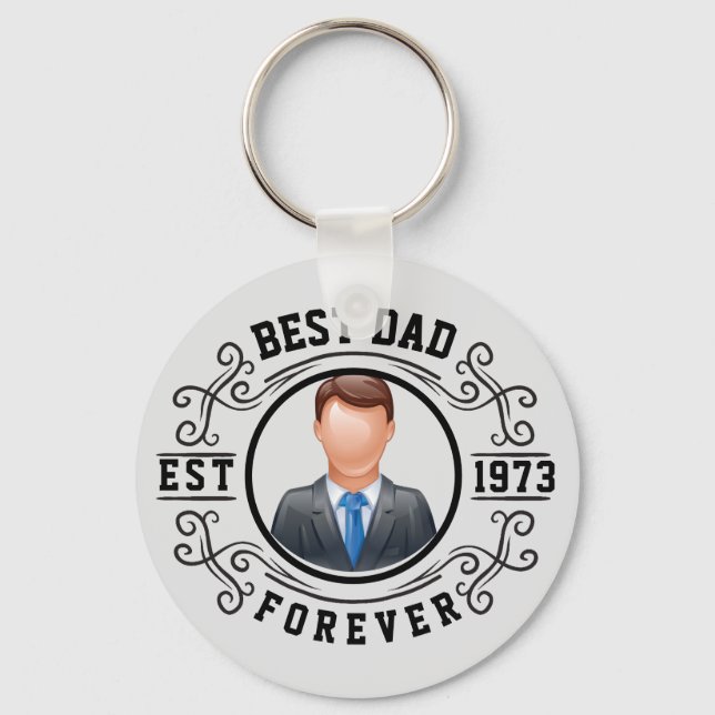 Chaveiro Melhor Pai Para Presente De Aniversário (Frente)