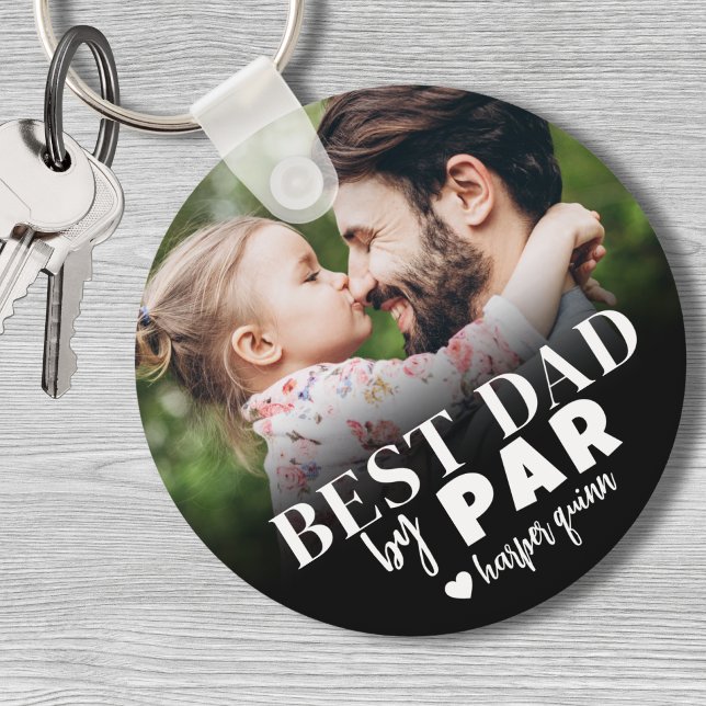 Chaveiro Melhor Pai Por Foto (Best Dad By Par Photo keychain)