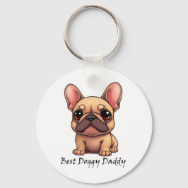 Chaveiro Melhor Papai Cachorrinho Bulldog Francês Pet Cacho