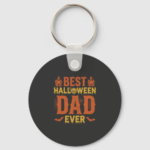 Chaveiro Melhor Papai de Halloween de Sempre Design Vintage