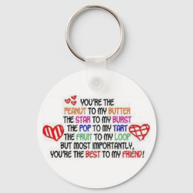 Chaveiro melhor para o meu amigo (Frente)