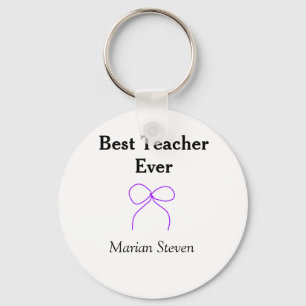 Chaveiro Melhor professor de todos os tempos arco roxo nome
