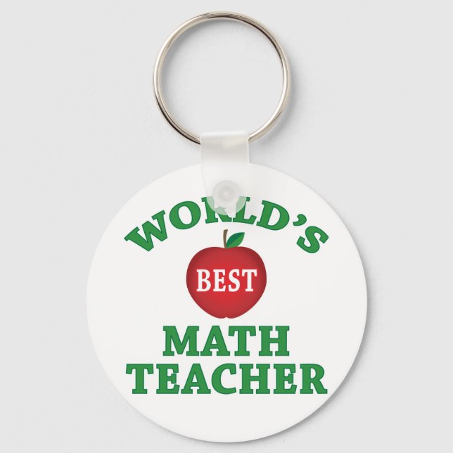 Chaveiro Melhor Professora de Matemática do Mundo (Frente)