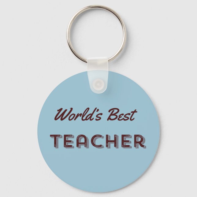 Chaveiro Melhor Professora do Mundo (Frente)