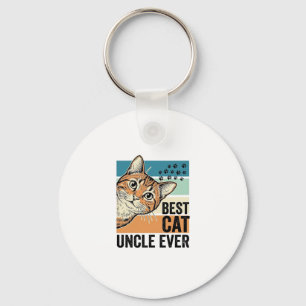 Chaveiro Melhor Tio de Gato de Todos os Tempos Design Vinta