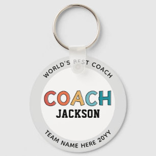 Chaveiro Melhor treinador do mundo personalizado Presente