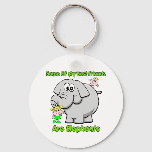 Chaveiro Melhores Amigos do Elefante (Frente)