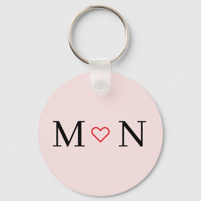 Chaveiro Melhores Casais rosa e preto (Frente)