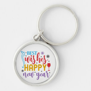 Chaveiro Melhores Desejos Feliz Ano Novo Design-80967