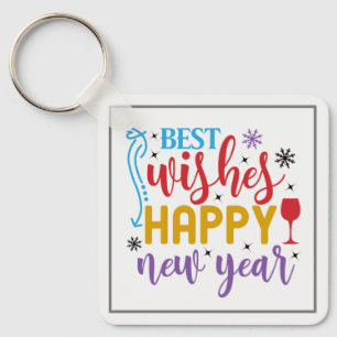 Chaveiro Melhores Desejos Feliz Ano Novo Design-80967