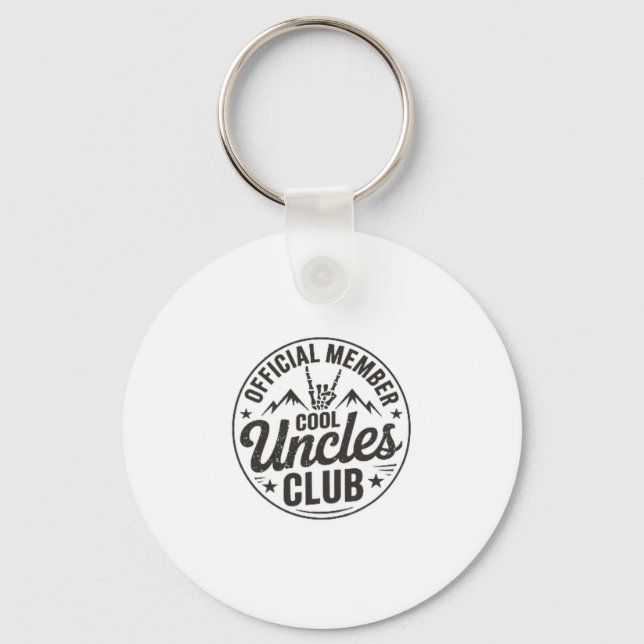 Chaveiro Member Cool Uncles Club Funny Uncle Father's Day  (Frente)
