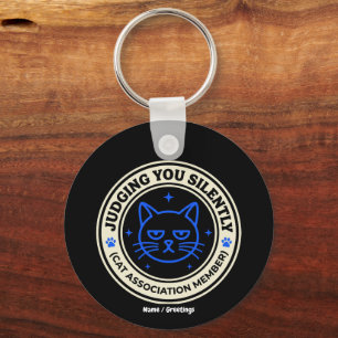 Chaveiro Membro da Associação Oficial de Gatos Julgando Voc