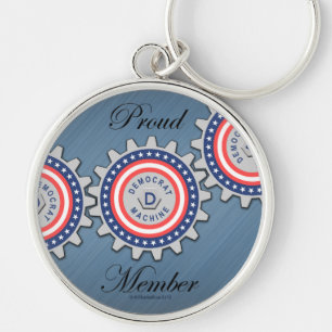 Chaveiro Membro da Máquina Democrata Orgulhosa