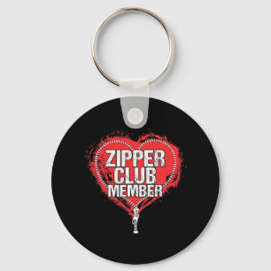 Chaveiro Membro do Clube de Zipper Engraçado Humor Funny