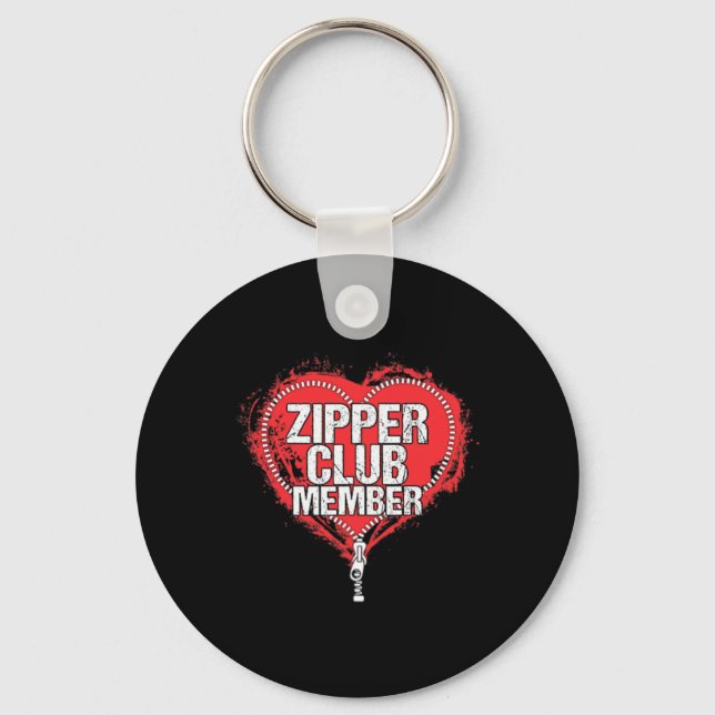 Chaveiro Membro do Clube Zipper Engraçado Humor Funny (Frente)