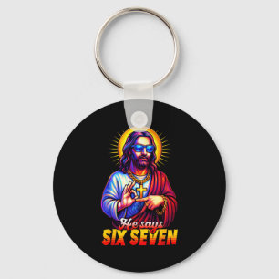 Chaveiro Meme Cristão 67 Geração Alpha 6 7 Jesus Diz Seis S