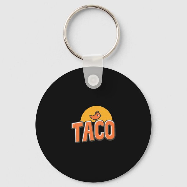 Chaveiro Meme de Frango Engraçado Taco da Moda Trump Sempre (Frente)