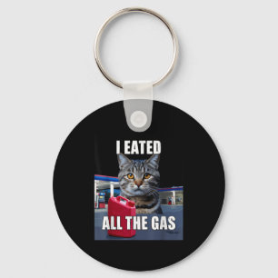 Chaveiro Meme de Gato Engraçado Eu Comi Quis Todo O Gás Eng