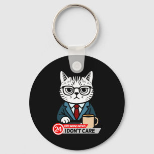 Chaveiro Meme de Gato Engraçado Humor Sarcástico Eu Não Me