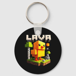 Chaveiro Meme de Humor de Galinha Pixel Engraçado para Joga