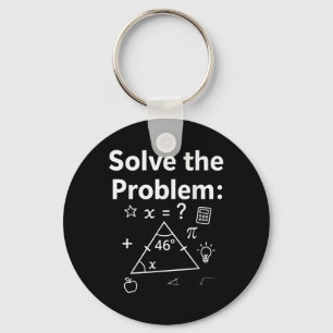 Chaveiro Meme Engraçado 67 de Matemática Resolva o Problema