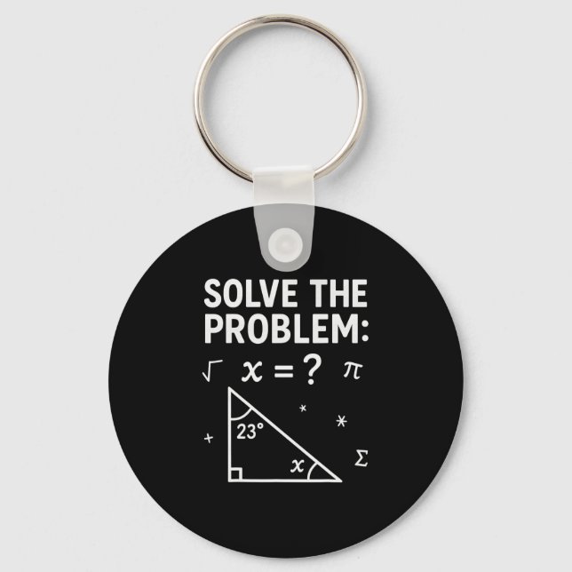 Chaveiro Meme Engraçado 67 Matemática Resolva o Problema Pr (Frente)