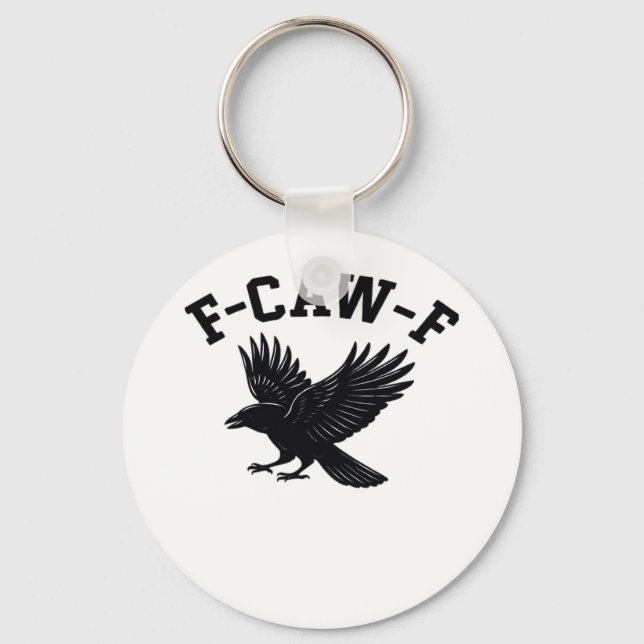 Chaveiro Meme F-Caw-F Engraçado da Moda (Frente)