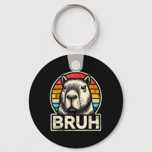 Chaveiro Meme Graphic Capybara Bruh Engraçado Para Meninos 