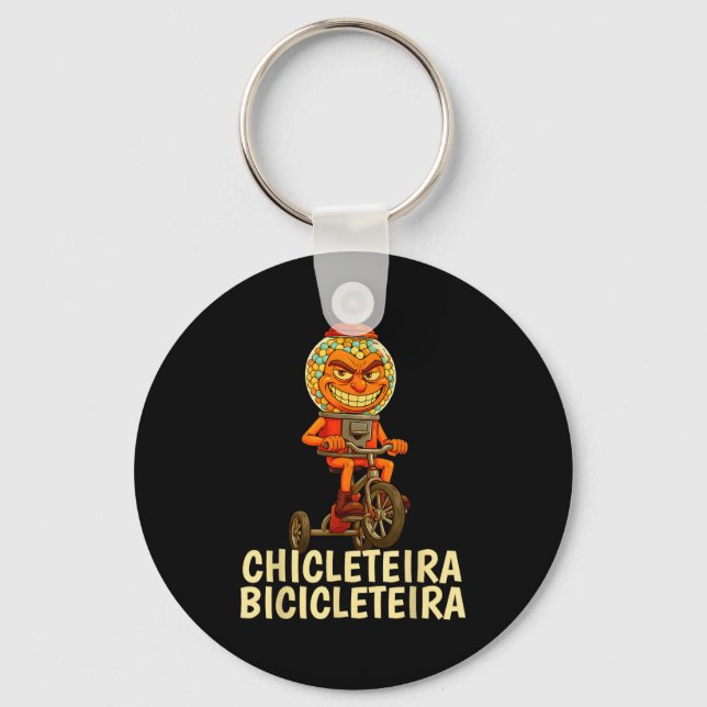 Chaveiro Meme italiano engraçado de crianças Brainrot Chicl (Frente)