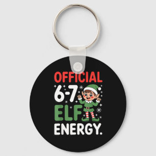 Chaveiro Meme Natal Divertido 6-7 67 Energia de Elfo Humor