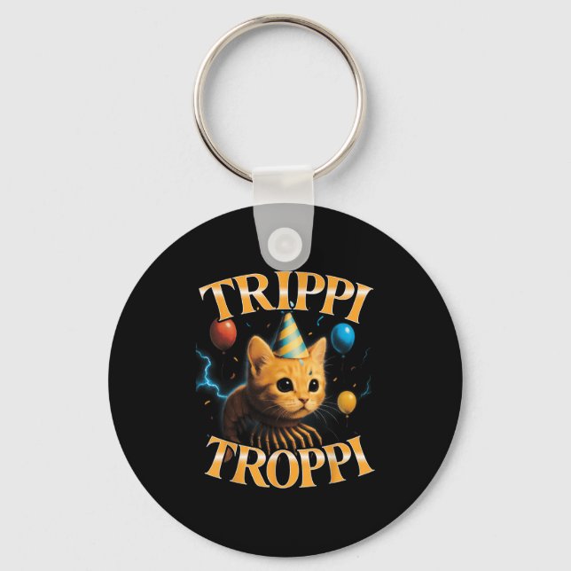 Chaveiro Meme Surreal Italiano Brainrot Trippi Troppi Engra (Frente)