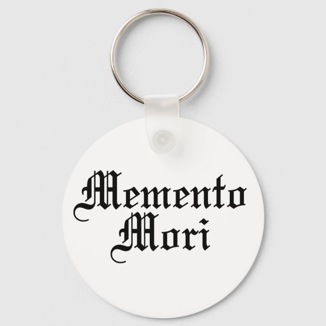 Chaveiro Memento Mori - Frase Latina (Frente)