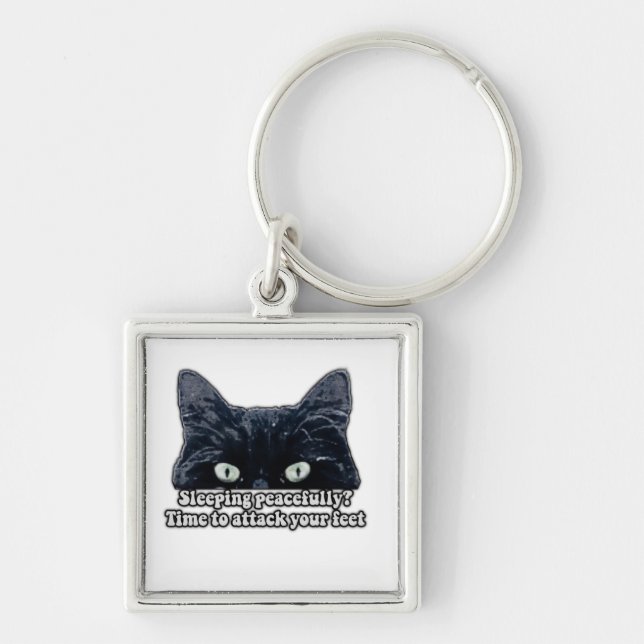Chaveiro Memória de gato grumpy engraçada para donos de gat (Frente)