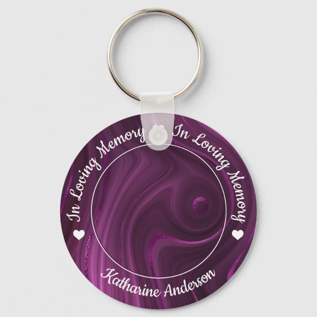 Chaveiro Memória Personalizada De Amor Funeral Memorial De  (Frente)