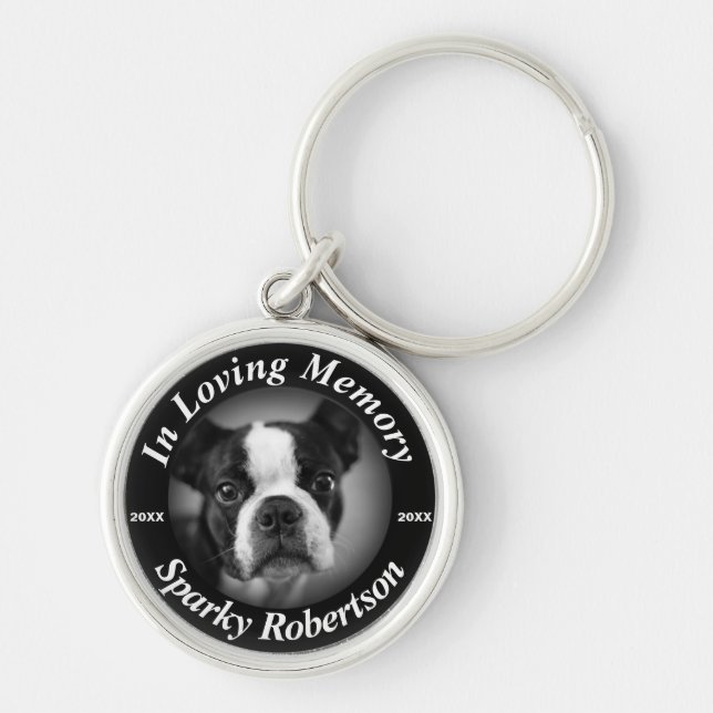 Chaveiro Memorial de Cachorro Personalizado (Frente)