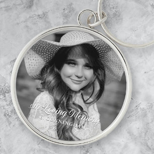 Chaveiro Memorial In Loving Memory Classic Elegant Photo